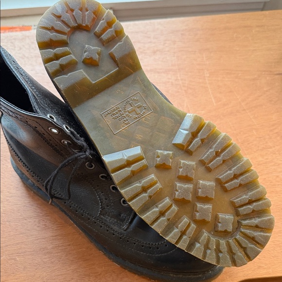 Dr. Martens Black Brogue Fitzroy Men's Boots - Picture 6 of 7